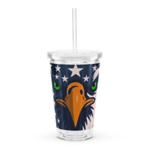 Clear plastic tumbler